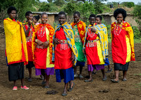 Female Maasai Villagers near Ololaimutiek