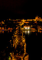 Charles Bridge and Prague Castle from Powder Tower - Prague