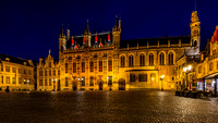 Burg Square and City Hall at Night - Bruges