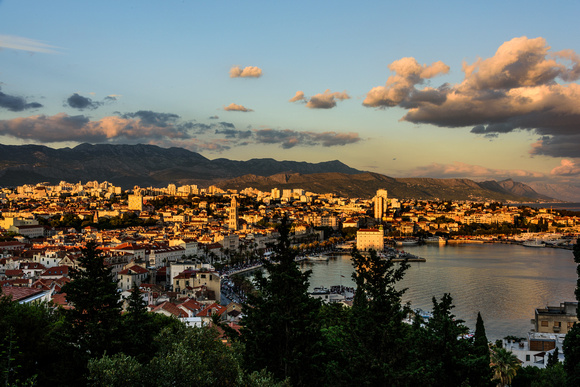 Split at Dusk from View Terrace by Vidilca Cafe