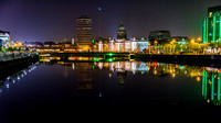 Dublin at Night along the River Liffey