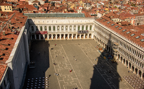 St. Mark's Square from St. Mark's Campanile Bell Tower