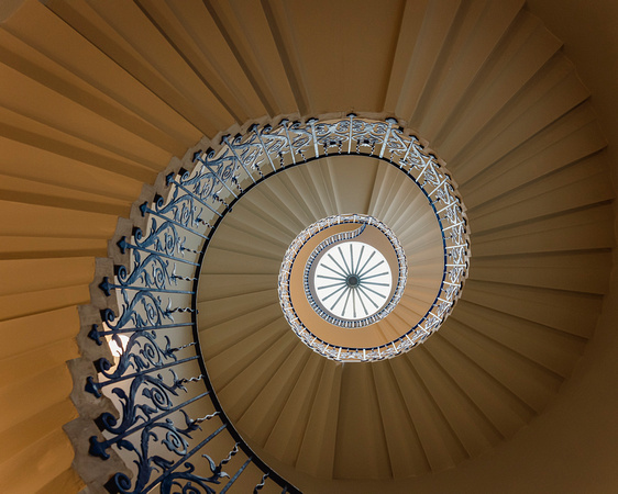 The Tulip Stairs - Queen's House in Greenwich near London, United Kingdom