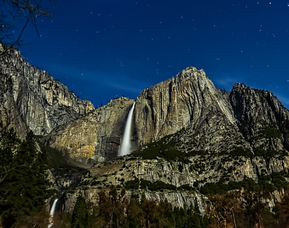 Yosemite Falls at Night - Yosemite National Park California