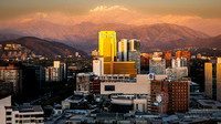 Santiago skyline from the Mandarin Oriental Hotel