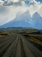 First Viewpoint of the Cordillera Paine Mountains in Torres del Paine National Park