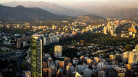 Santiago from the top of the Gran Torre Santiago - South America's Tallest Building