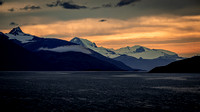 Sunset on the Beagle Channel in Southern Chile