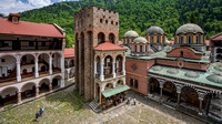 Rila Monastery - Hrelja's Tower from Upper Floor near the Convent