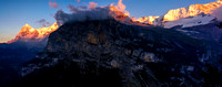 Alps Sunset Panorama from Murren