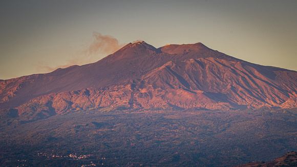 Mount Etna at Dawn from Taormina - Sicily