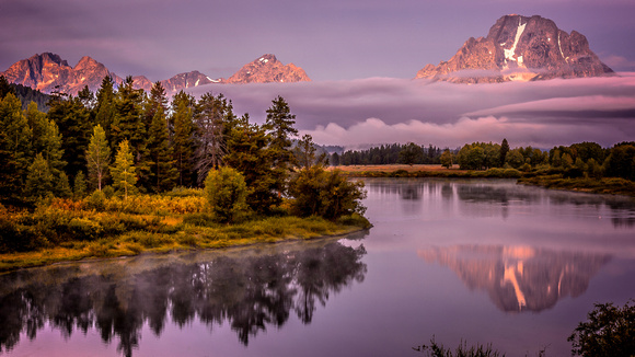 Mount Moran from Snake River Oxbow Bend