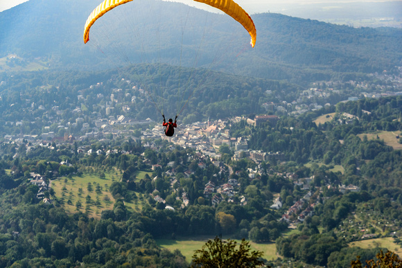 Paraglider and Baden Baden