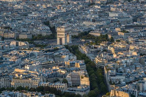 Arc de Triomphe from Eiffel Tower