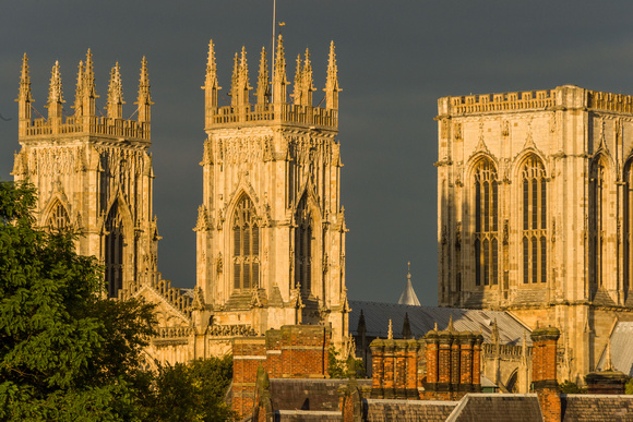 York Minster at Twilight from Castle Wall - York