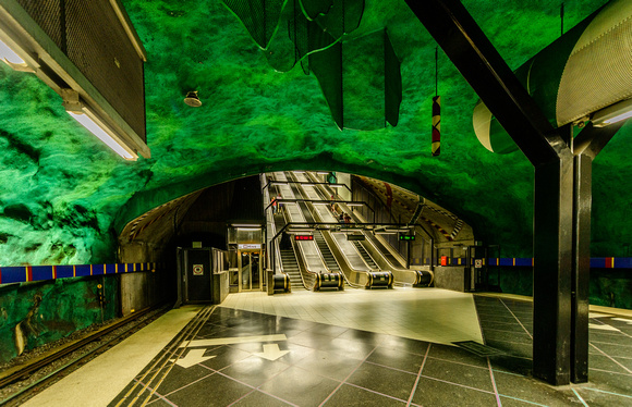 Huvudsta Stockholm Subway Station