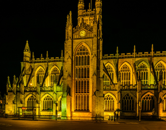 Bath Abbey at Night - Bath, England