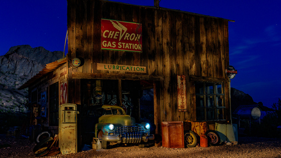 Light Painting in Nelson Ghost Town - Nevada