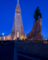 Hallgrímskirkja Lutheran Church and Leif Erikson Statue