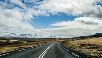 Landscape Scene along Iceland's Ring Road between Mývatn andSeyðisfjörður