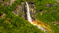 Rjoandefossen Waterfall along Flamsbana Railroad