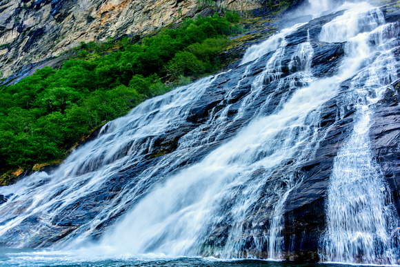 Bridal Veil Waterfall in Geirangerfjord