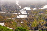 Trollstigen Road and Stigfossen Waterfall