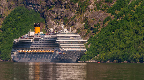 Cruise Ship in Geirangerfjord