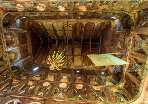 Ceiling of Lom Stave Church