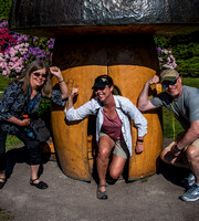 Norene, Jean and Steve outside Kalmar Castle