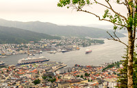 Bergen from top of Mount Floyen
