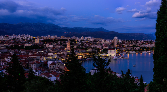 Split at Twilight from View Terrace by Vidilca Cafe