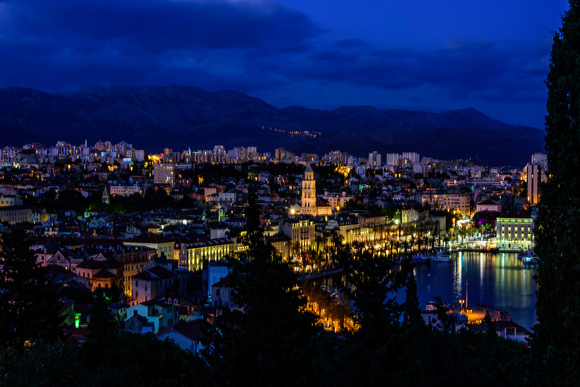 Split at Twilight from View Terrace by Vidilca Cafe