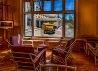 Lobby - Lake Yellowstone Hotel and Yellowstone Yellow Tour Bus