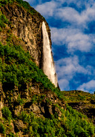 Kjelfossen Waterfall Near Gudvangen - Norway
